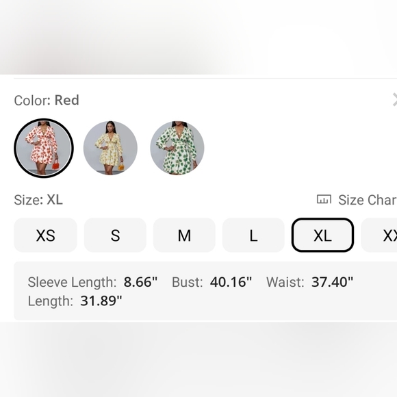 A yellow dress with leaves!!! DRESS IS NOT TRUE TO SIZE MORE LIKE A TEN - Picture 7 of 12